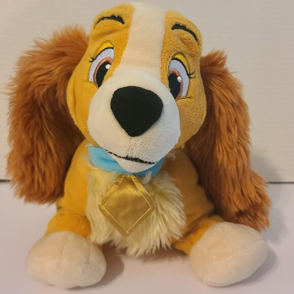 DISNEY Store Exclusive Stuffed Plush LADY & The Tramp Cocker Spaniel Dog 13" - Picture 1 of 14